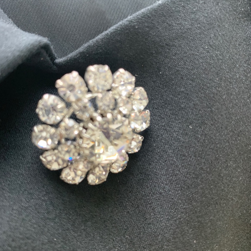 Trina Turk Rhinestone Button Cropped Jacket - Picture 6 of 10